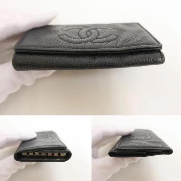 CHANEL CC Key Case Black Caviar Skin Leather (CCXX059) - Picture 4 of 12